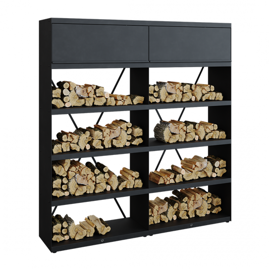 Ofyr Wood Storage Black 200