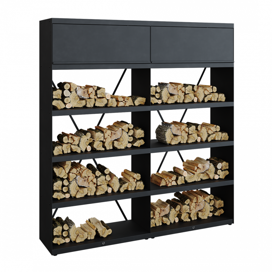 Ofyr Wood Storage Black 200
